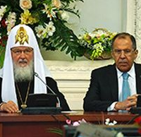 Глава МИД России похвалил главу РПЦ за встречу с понтификом и вклад в "укрепление Русского мира"