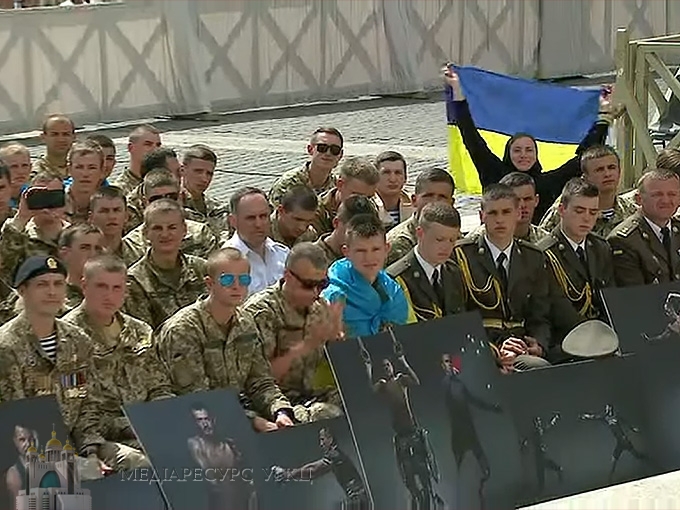 Папа Франциск привітав учасників АТО, які взяли участь у військовому паломництві до Люрда