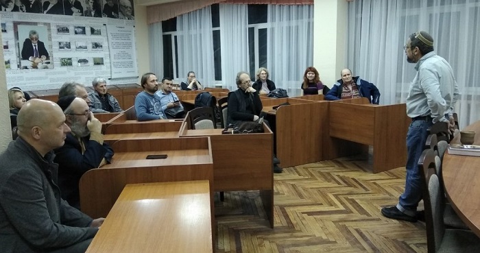 Пінхас Полонський виступив у Відкритому православному університеті Києва