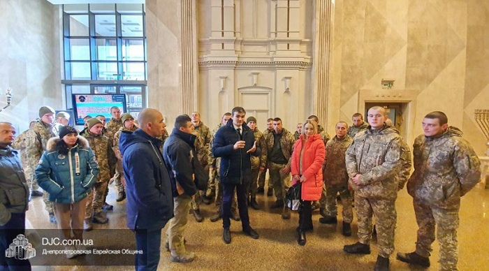 Військовослужбовці ЗСУ відвідали «Менору» і Єврейський музей