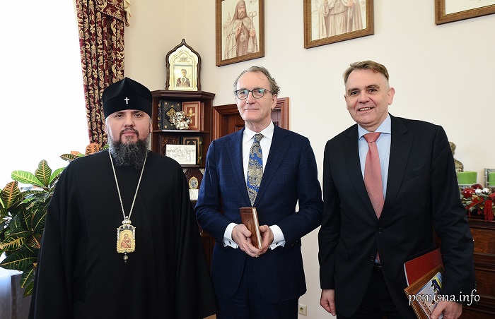 Глава ПЦУ обговорив в послом Нідерландів міжконфесійні та церковно-державні відносини