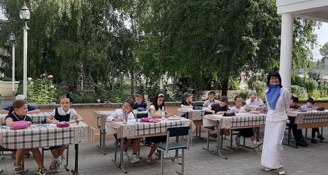 В єврейській школі Дніпра частина уроків проходить просто неба