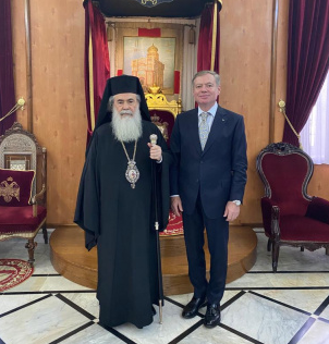 Єрусалимський патріарх і посол України домовились організувати виставку реліквій, пов