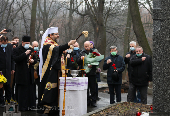 Глава УГКЦ освятив у Києві пам’ятник о. Августинові Волошину, президенту Карпатської України