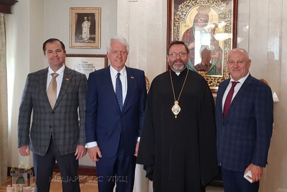 Глава УГКЦ обговорив з конгресменом США протидію пандемії та суспільну ситуацію в Україні