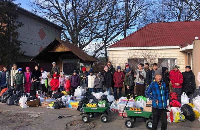 Мусульмани подарували дві тушки баранів дітям інтернату з Житомирщини