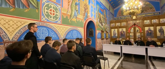 У Волинській семінарії УПЦ (МП) виступив архімандрит з Антіохійського Патріархату У Волинській семінарії УПЦ (МП) виступив архімандрит з Антіохійського Патріархату