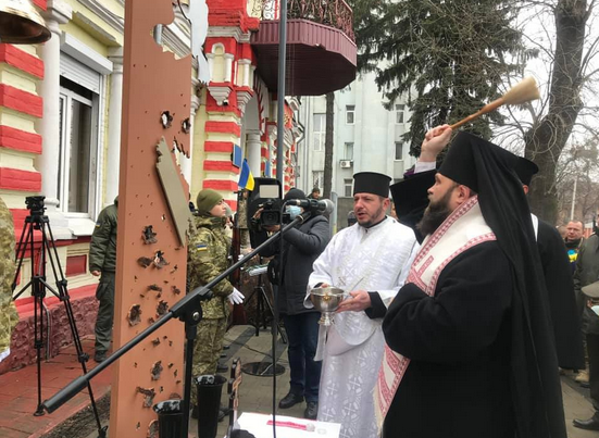 Єпископ ПЦУ взяв участь у відкритті Дзвону пам’яті за полеглими бійцями АТО/ООС