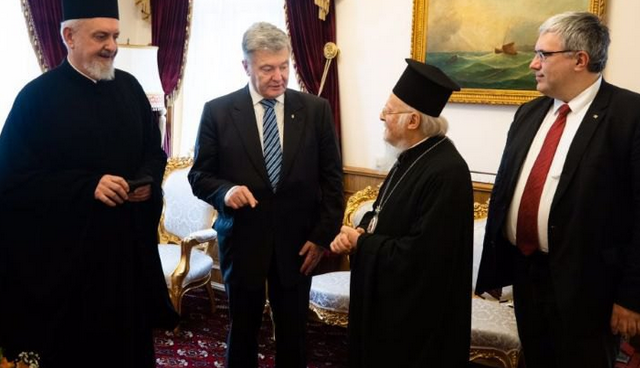 Порошенко обговорив з патріархом Варфоломієм подальшу підтримку ПЦУ Порошенко обговорив з патріархом Варфоломієм подальшу підтримку ПЦУ